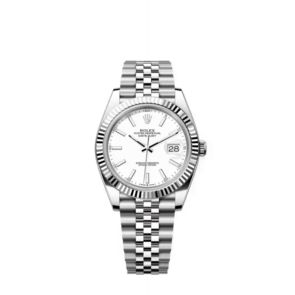 Rolex Datejust White Index Dial