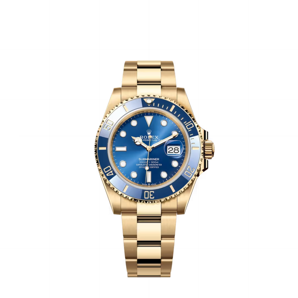 Rolex Submariner Date "Cookie Monster" — 18k Yellow Gold, Blue Dial