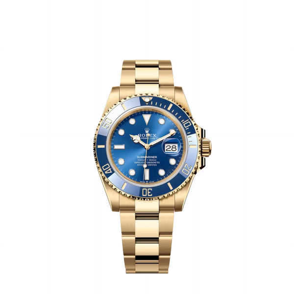 Rolex Submariner Date "Cookie Monster" — 18k Yellow Gold, Blue Dial