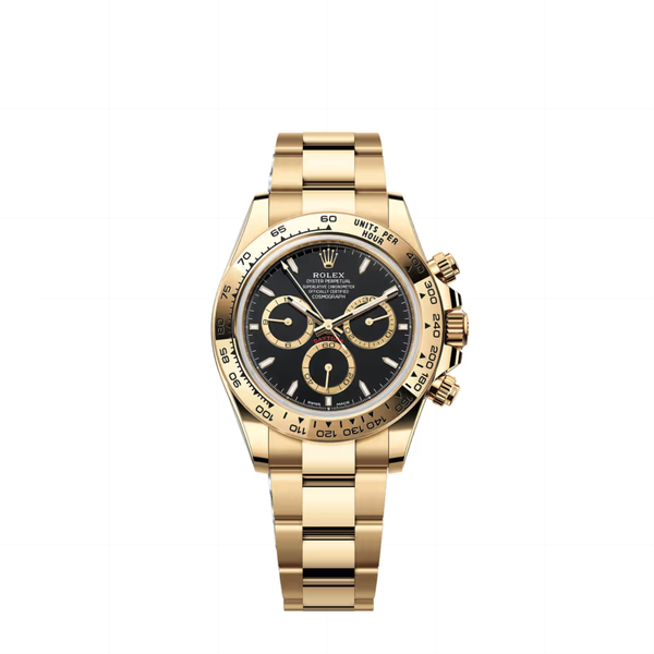 Rolex Daytona Yellow Gold Black Dial Chronograph