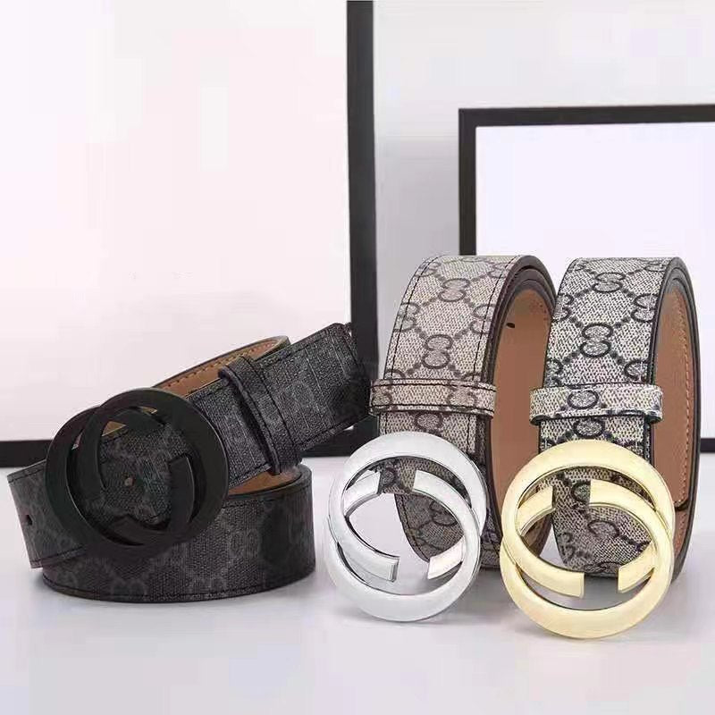 New Double G Cloth Men's Belt Smooth Buckle Business Fashion Trend Simple Young Guy Belt Cross-border Batch