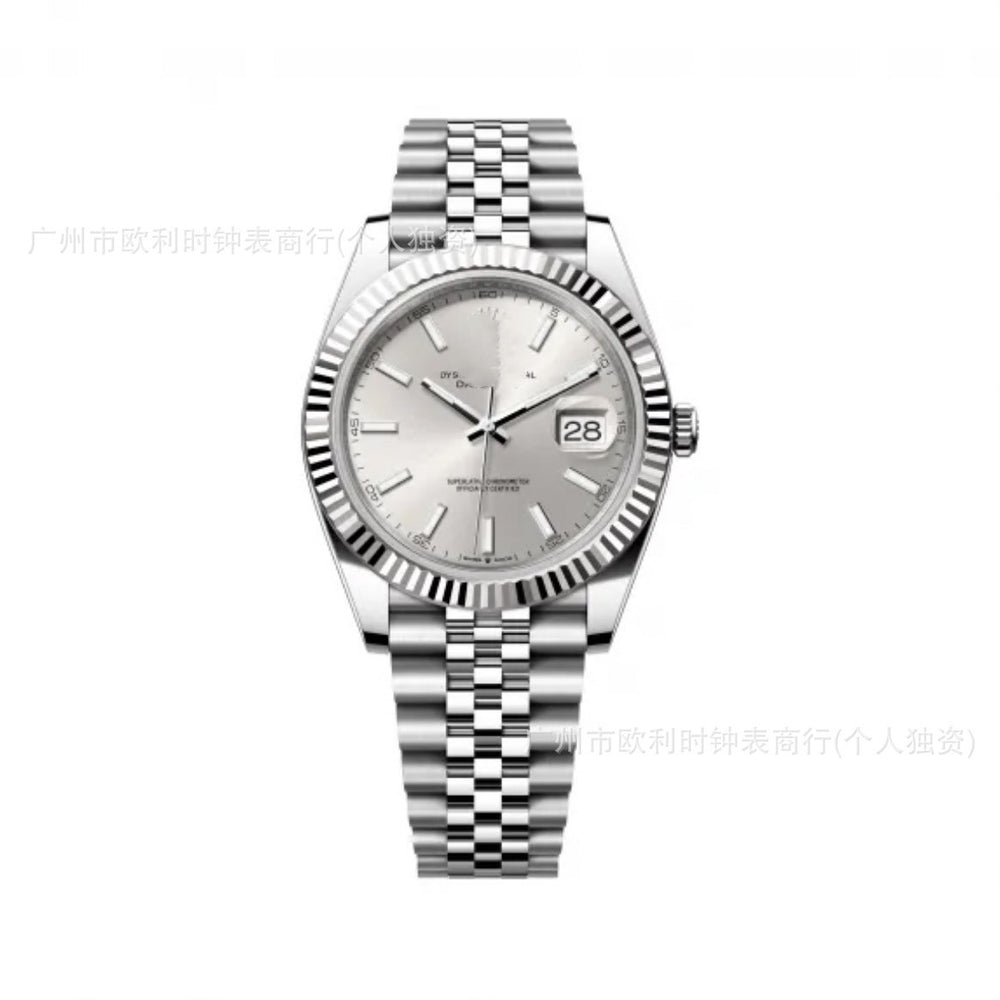 Laojia cross-border foreign trade fashion trend men's watch fully automatic mechanical date business steel band waterproof luminous watch