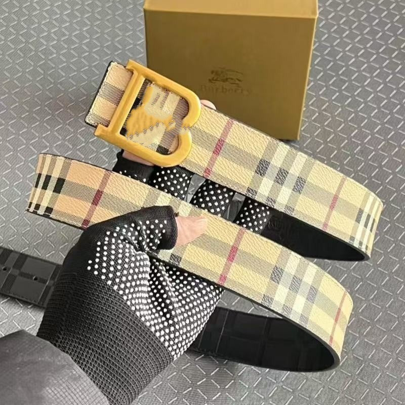 New snap fastener men's belt alloy personality cowhide temperament letter business belt casual and versatile manufacturers wholesale