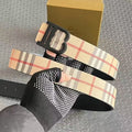 New snap fastener men's belt alloy personality cowhide temperament letter business belt casual and versatile manufacturers wholesale