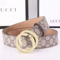 New Double G Cloth Men's Belt Smooth Buckle Business Fashion Trend Simple Young Guy Belt Cross-border Batch