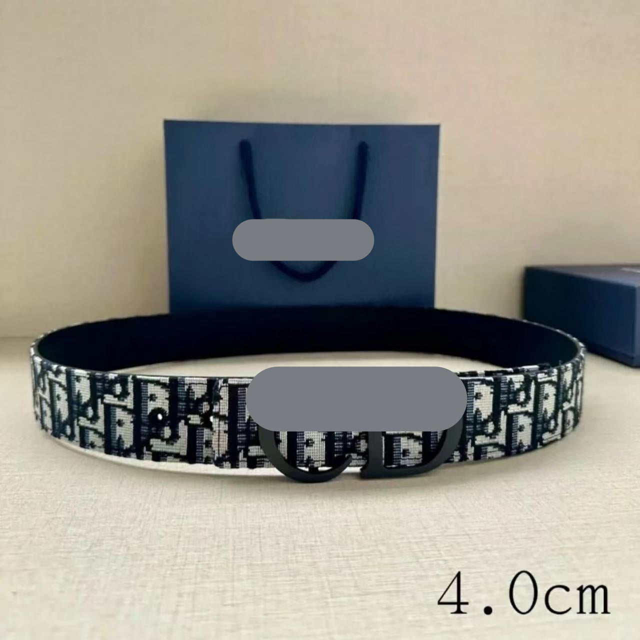 New CD Letter Buckle Genuine Leather Belt Men's Plain Top Layer Cowhide Casual Versatile Trend Business Men's Belt