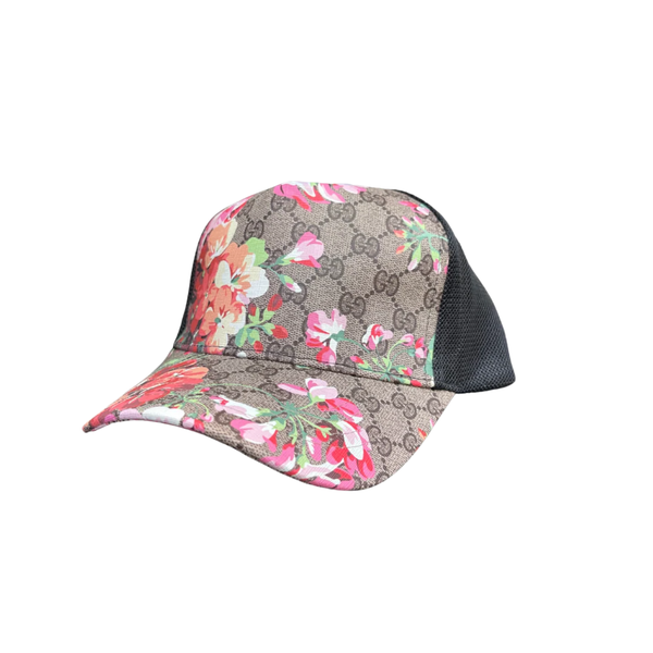 Gucci Red Floral GG Monogram Cap