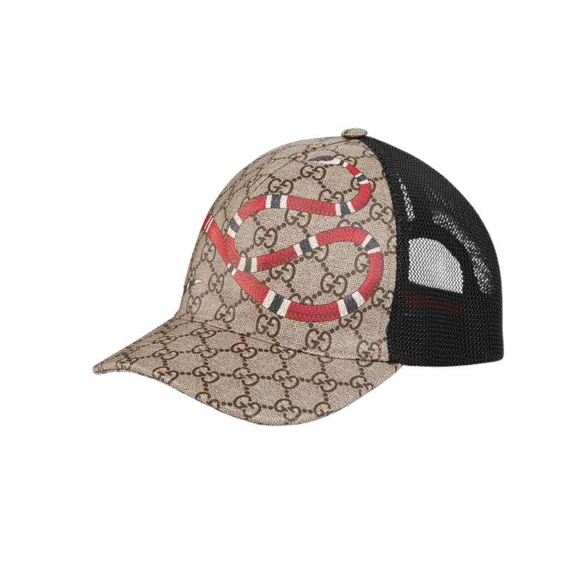 Gucci GG Supreme Kingsnake Print Cap