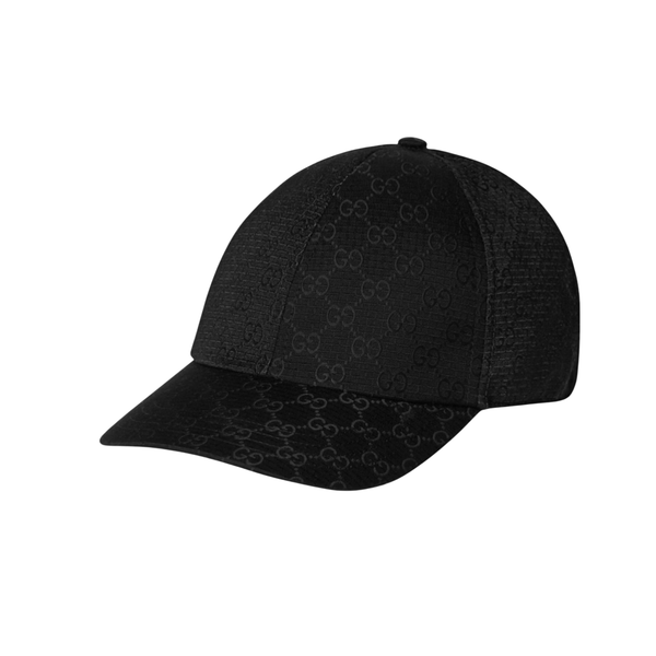 Gucci GG Monogram Black Baseball Cap