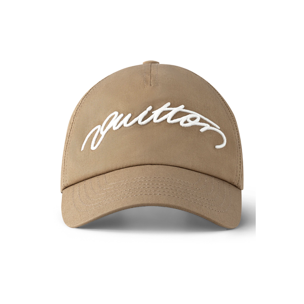 Louis Vuitton Beige Script Logo Cap