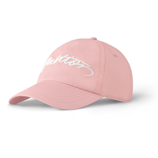 Louis Vuitton Pink Script Logo Baseball Cap
