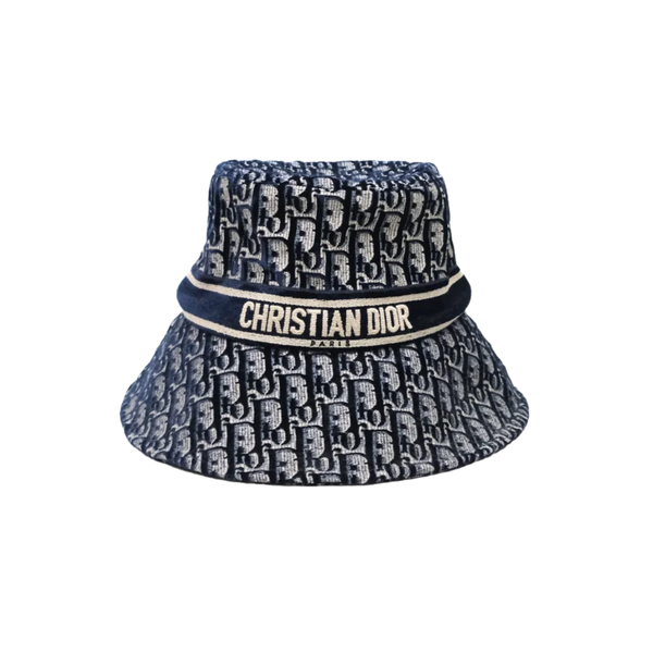 Christian Dior Oblique Navy Bucket Hat