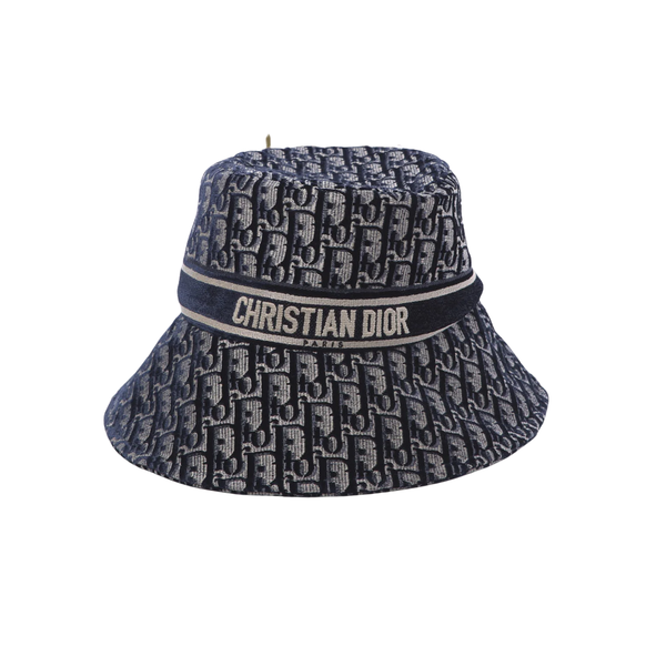Christian Dior Oblique Navy Bucket Hat