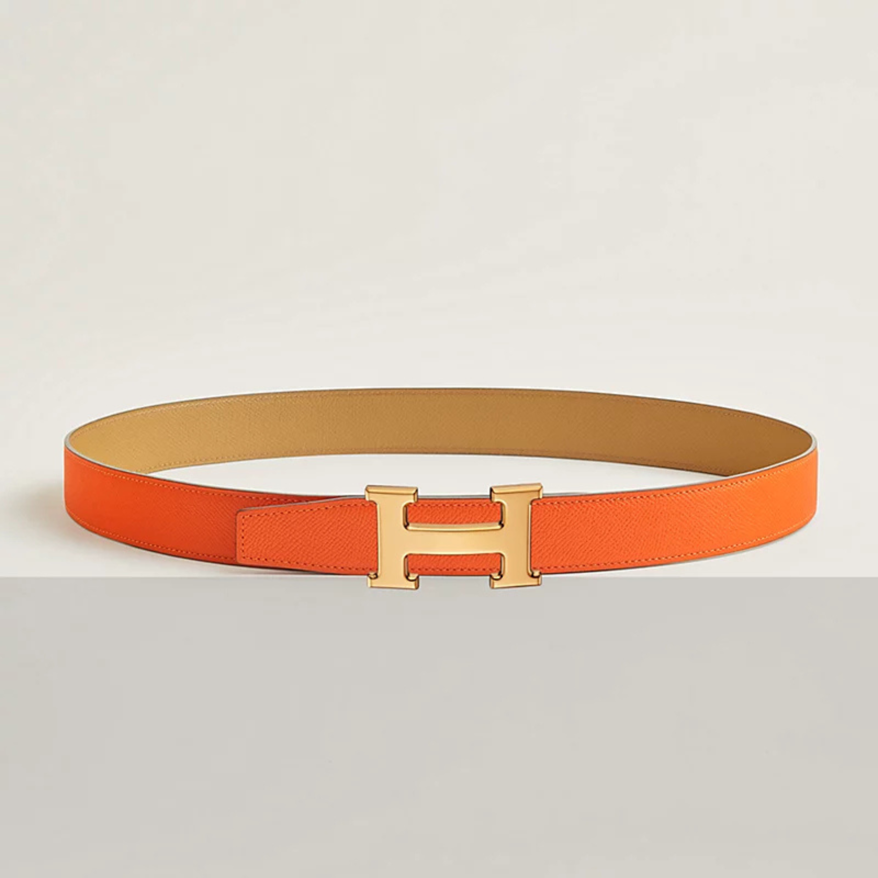 Hermès H Signature Buckle - Orange