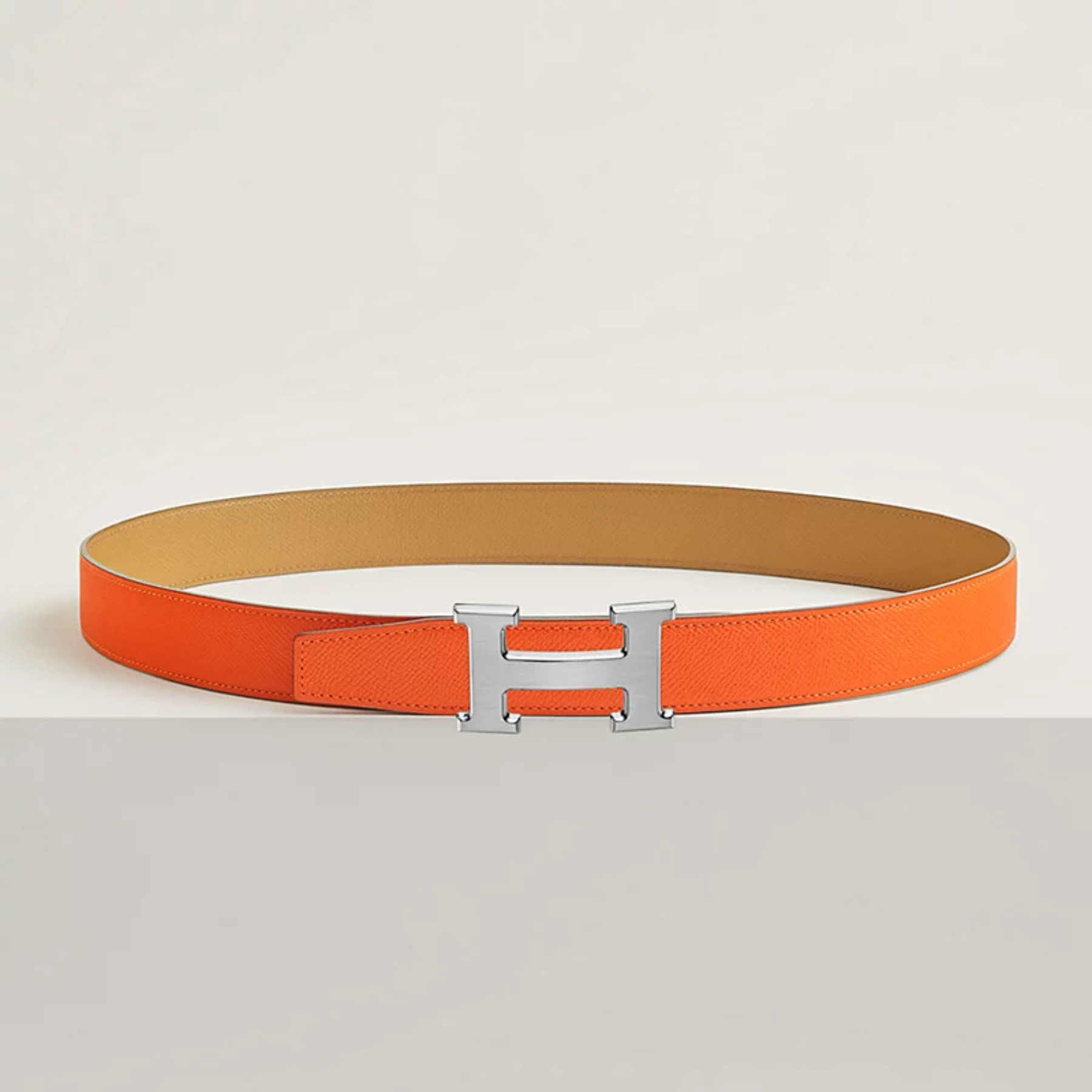 Hermès H Signature Buckle - Orange